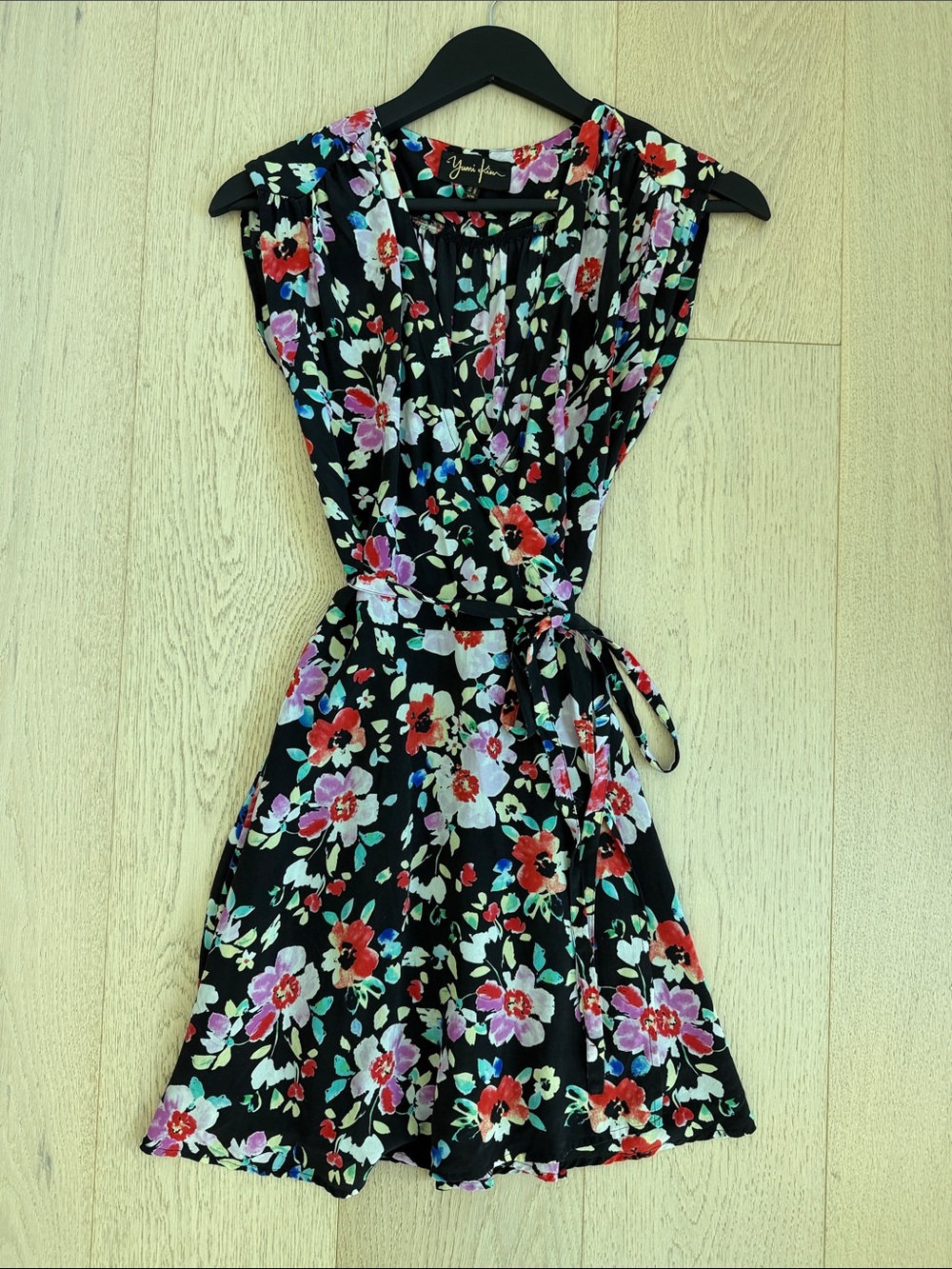 Yumi Kim Soho Mixer Wrap Mini Dress - 100% Silk